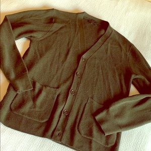 Dark Green Cardigan Jcrew